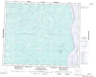 043G Ekwan River Canadian topographic map, 1:250,000 scale