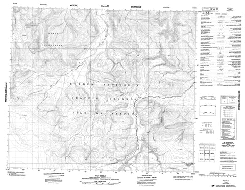 048D06 No Title Canadian topographic map, 1:50,000 scale