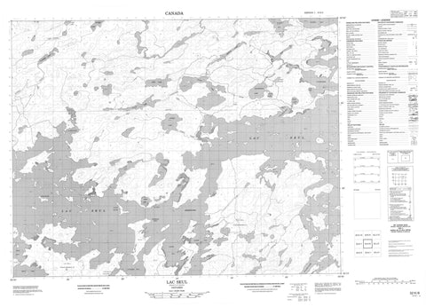 052K08 Lac Seul Canadian topographic map, 1:50,000 scale
