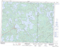 052L03 Crowduck Lake Canadian topographic map, 1:50,000 scale