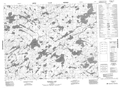 052O06 Obaskaka Lake Canadian topographic map, 1:50,000 scale