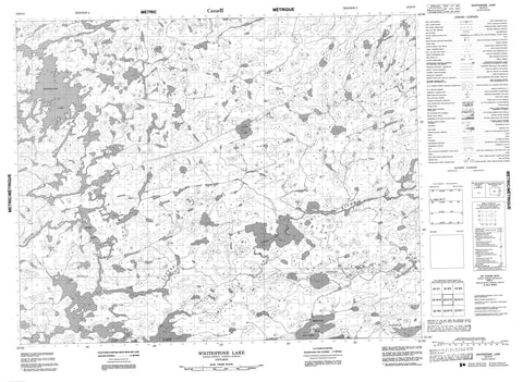 052O13 Whitestone Lake Canadian topographic map, 1:50,000 scale