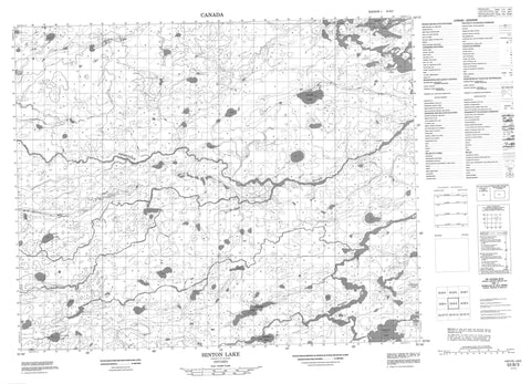 053B03 Hinton Lake Canadian topographic map, 1:50,000 scale
