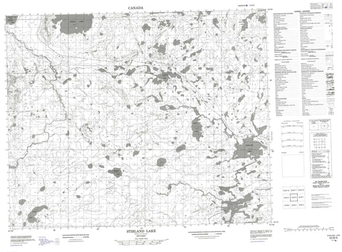 053B06 Stirland Lake Canadian topographic map, 1:50,000 scale