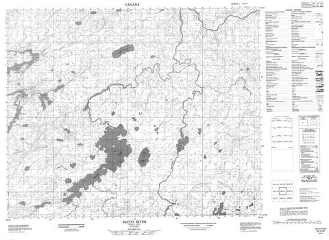 053C09 Mccoy River Canadian topographic map, 1:50,000 scale