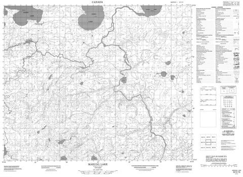 053C15 Marugg Lake Canadian topographic map, 1:50,000 scale