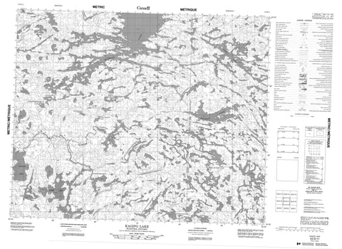 053D11 Kagipo Lake Canadian topographic map, 1:50,000 scale