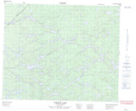 053D15 Cobham Lake Canadian topographic map, 1:50,000 scale