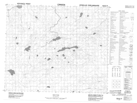 053E07 No Title Canadian topographic map, 1:50,000 scale
