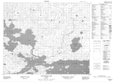 053F03 Kakapitam Lake Canadian topographic map, 1:50,000 scale