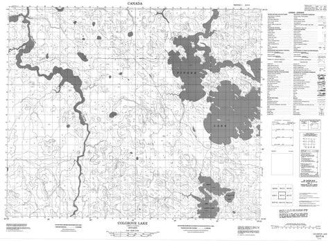 053F04 Colgrove Lake Canadian topographic map, 1:50,000 scale