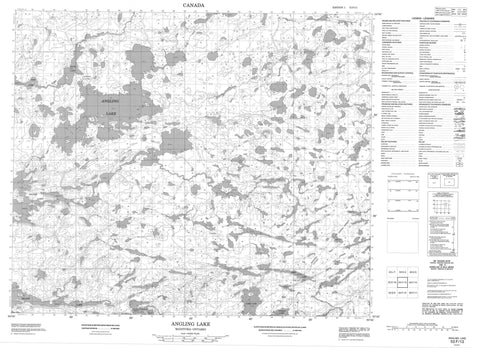 053F13 Angling Lake Canadian topographic map, 1:50,000 scale