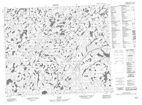 053G01 No Title Canadian topographic map, 1:50,000 scale