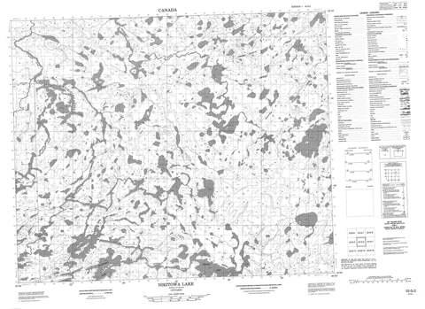 053G02 Nikitowa Lake Canadian topographic map, 1:50,000 scale