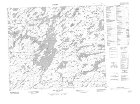 053G15 Severn Lake Canadian topographic map, 1:50,000 scale