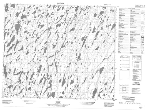053H07 No Title Canadian topographic map, 1:50,000 scale