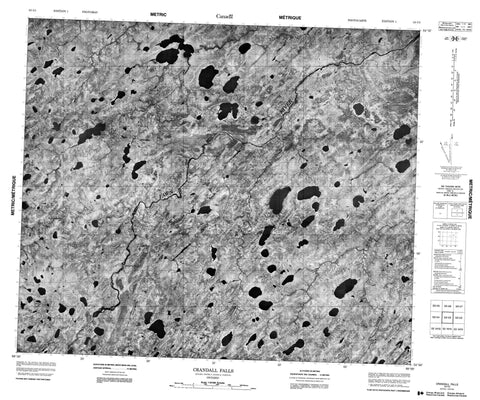053I03 Crandall Falls Canadian topographic map, 1:50,000 scale