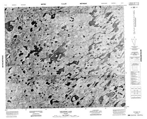 053J04 Igelstrom Lake Canadian topographic map, 1:50,000 scale