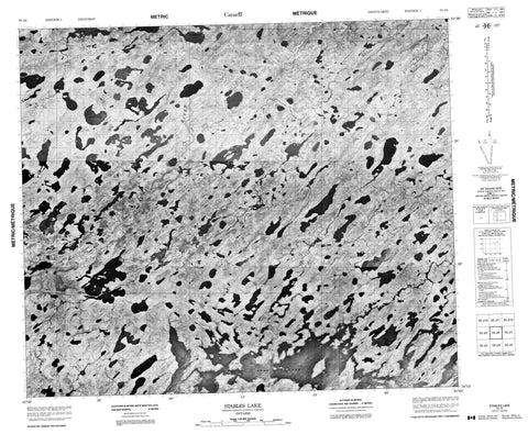 053J06 Stables Lake Canadian topographic map, 1:50,000 scale
