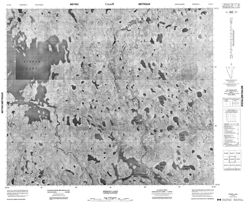 053K02 Pierce Lake Canadian topographic map, 1:50,000 scale