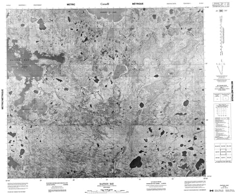 053K08 Rapson Bay Canadian topographic map, 1:50,000 scale