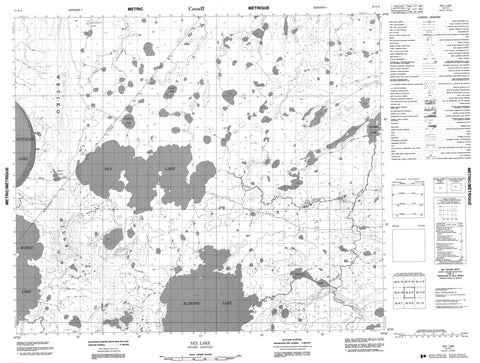 053K09 Ney Lake Canadian topographic map, 1:50,000 scale