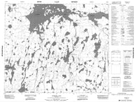 053K11 Edmund Lake Canadian topographic map, 1:50,000 scale