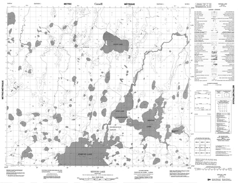 053K14 Kenyon Lake Canadian topographic map, 1:50,000 scale