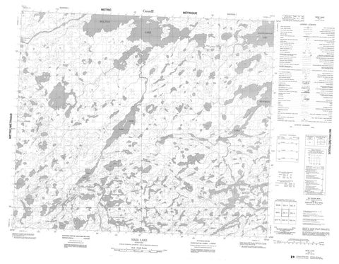053L04 Nikik Lake Canadian topographic map, 1:50,000 scale
