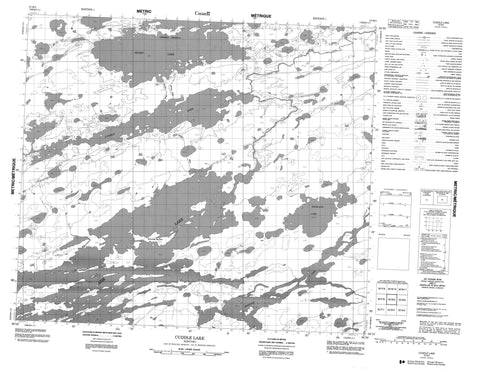 053M05 Cuddle Lake Canadian topographic map, 1:50,000 scale