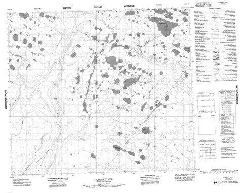 053O15 Sombert Lake Canadian topographic map, 1:50,000 scale
