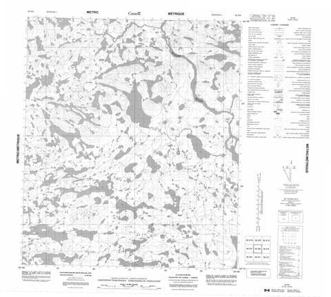 056D08 No Title Canadian topographic map, 1:50,000 scale