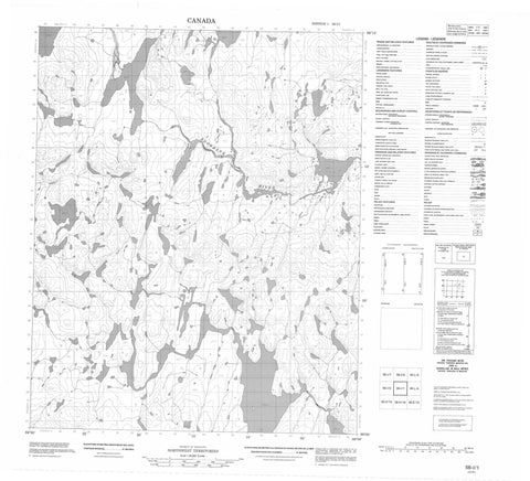 056I01 No Title Canadian topographic map, 1:50,000 scale
