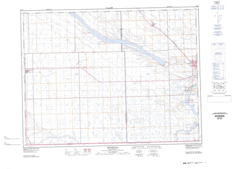 062E03 Hitchcock Canadian topographic map, 1:50,000 scale