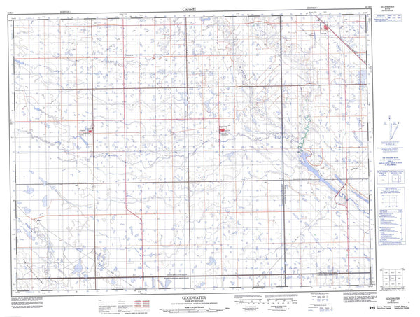 062E05 Goodwater Canadian topographic map, 1:50,000 scale