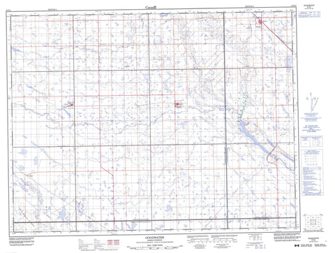 062E05 Goodwater Canadian topographic map, 1:50,000 scale