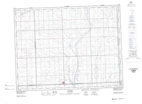 062E08 Alameda Canadian topographic map, 1:50,000 scale