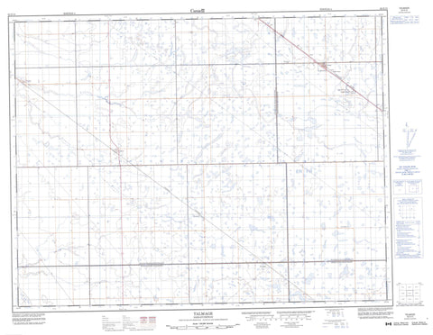 062E13 Talmage Canadian topographic map, 1:50,000 scale
