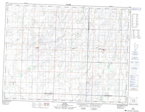 062F05 Alida Canadian topographic map, 1:50,000 scale