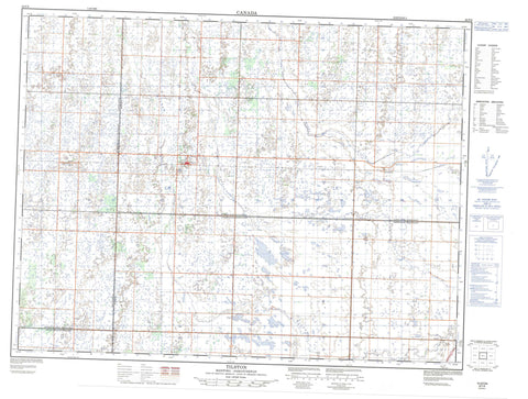 062F06 Tilston Canadian topographic map, 1:50,000 scale