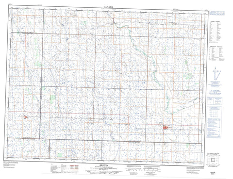 062F11 Reston Canadian topographic map, 1:50,000 scale