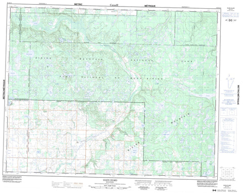 062K15 Glen Elmo Canadian topographic map, 1:50,000 scale