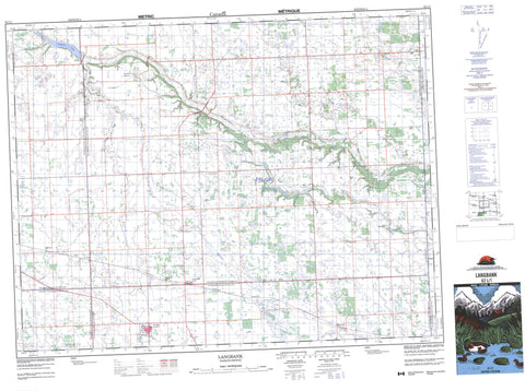 062L01 Langbank Canadian topographic map, 1:50,000 scale