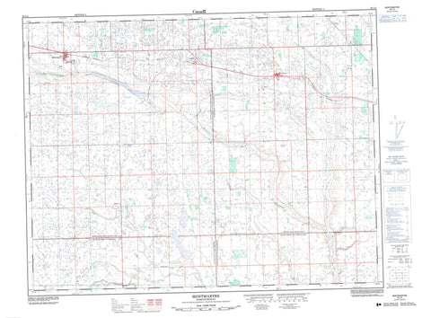 062L03 Montmartre Canadian topographic map, 1:50,000 scale