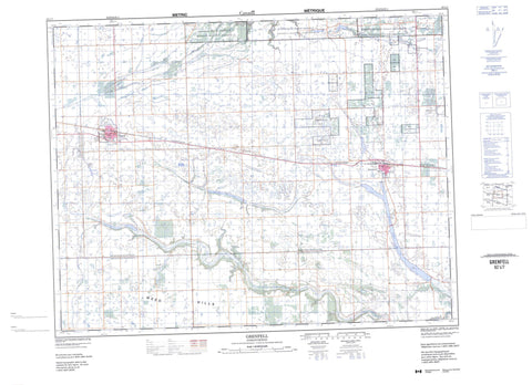 062L07 Grenfell Canadian topographic map, 1:50,000 scale