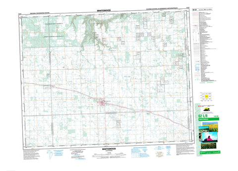 062L08 Whitewood Canadian topographic map, 1:50,000 scale