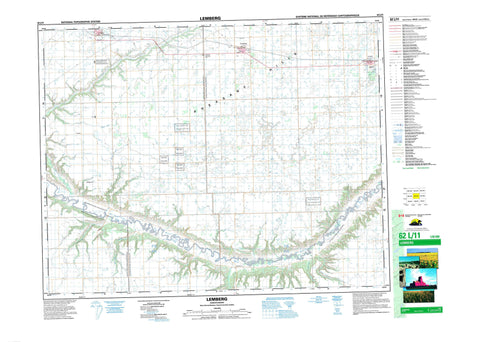 062L11 Lemberg Canadian topographic map, 1:50,000 scale
