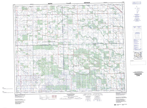 062M06 Parkerview Canadian topographic map, 1:50,000 scale