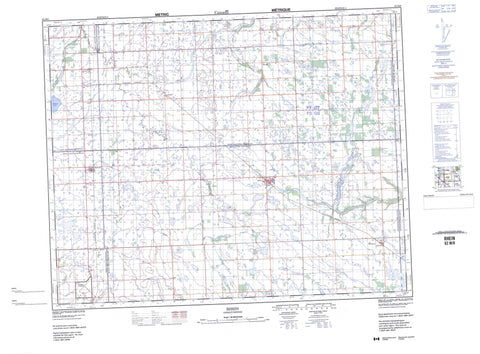 062M08 Rhein Canadian topographic map, 1:50,000 scale