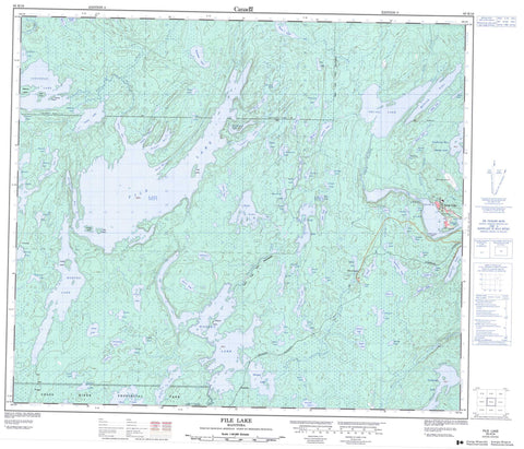 063K16 File Lake Canadian topographic map, 1:50,000 scale